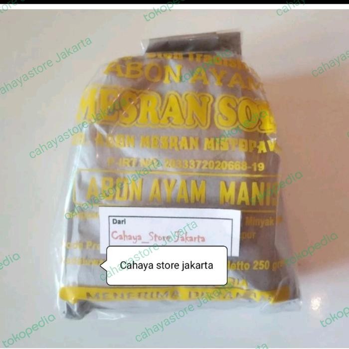 

Gdh Abon Ayam Manis Mesran Solo original