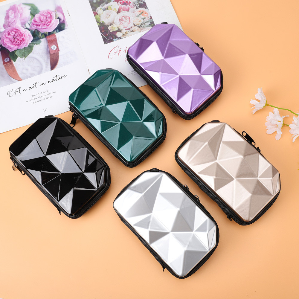 Mini Suitcase Crossbody Bag Women Clutch Small Pvc Shoulder Bag Suitcase Shape Mini Luggage Bag Make
