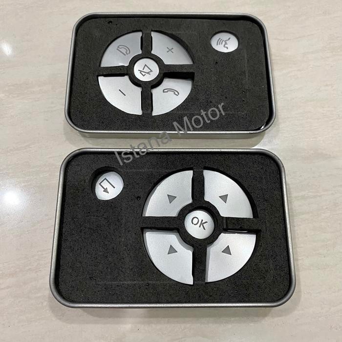 Hemat Sticker Sticker Setir Mercedes W204 W212 Silver Plat