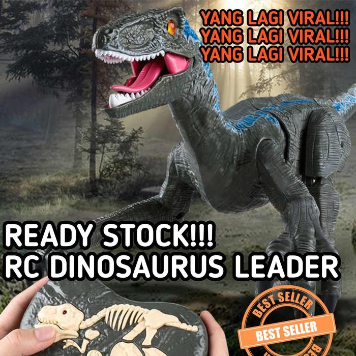 Mainan Anak RC Dinosaurus Remote control Tirex Viral Tiktok Dino jalan