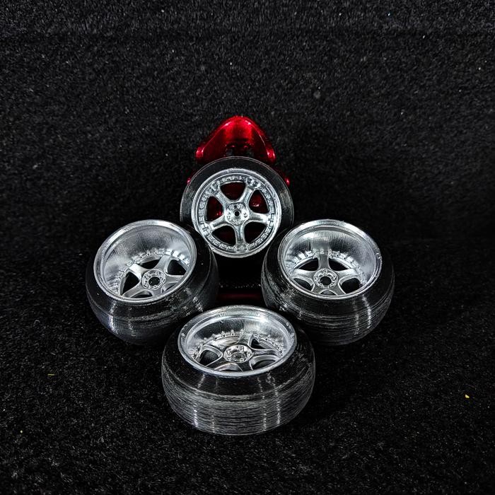 Velg Wpl D12 Untuk Pandem Bodykit Velg Wpl D12 Super Lebar Fdm/ Pla+ Gratisongkir