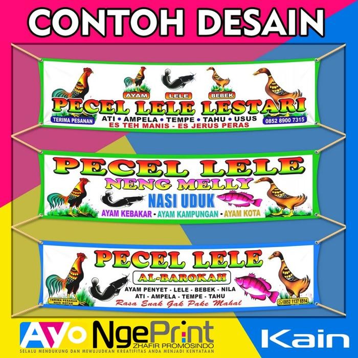 

SABLON SPANDUK KAIN WARUNG PECEL LELE SARI LAUT - BAHAN KAIN SATIN KODE 508