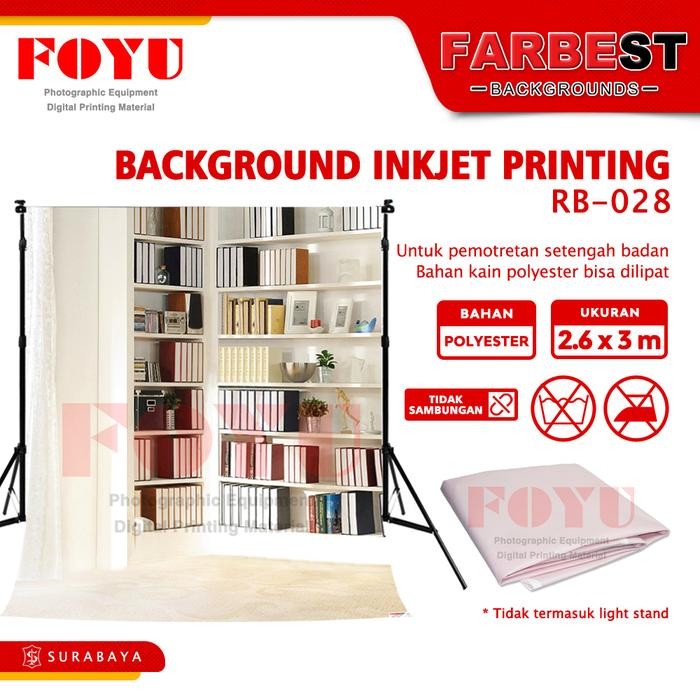 Background Backdrop Foto Photo Studio Inkjet Ukuran 2.6x3 3x6 M Meter Wisuda Graduation Gambar Rak