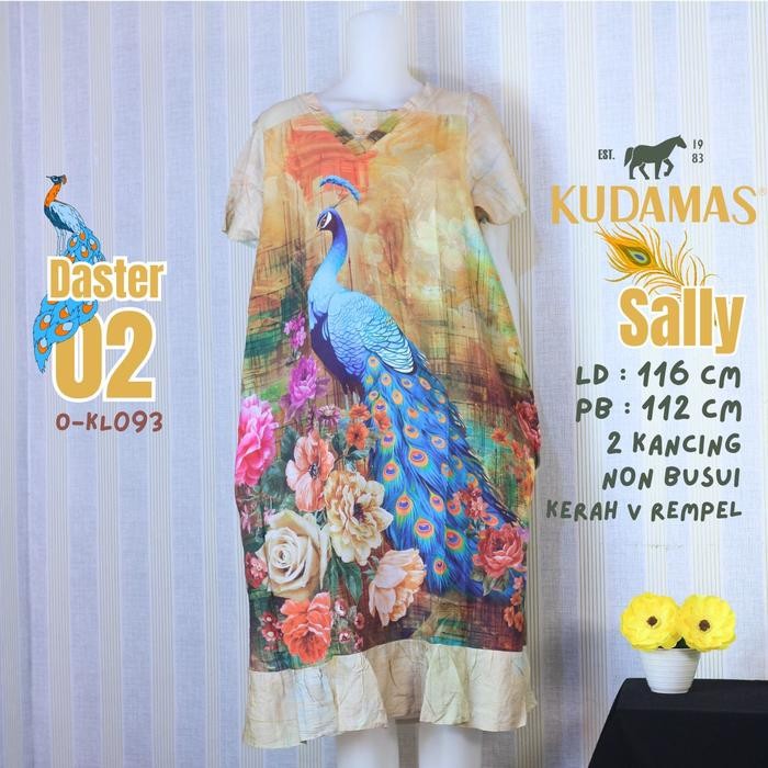 Kuda Mas Daster 02 LD 110 - 116 cm Busui Kain Rayon Kancing
