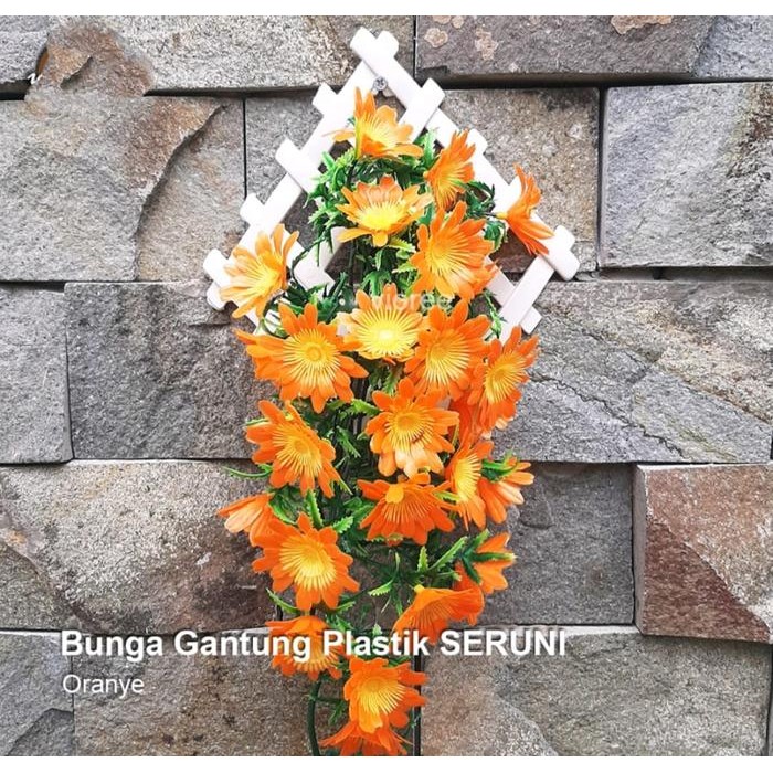 RAMBAT SERUNI/RAMBAT DINDING/BUNGA PLASTIK/BUNGA HIAS/TANAMAN HIAS