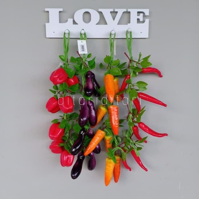 sayuran hias/terong hias/cabe hias/pajangan sayuran/sayur imitasi/cabe