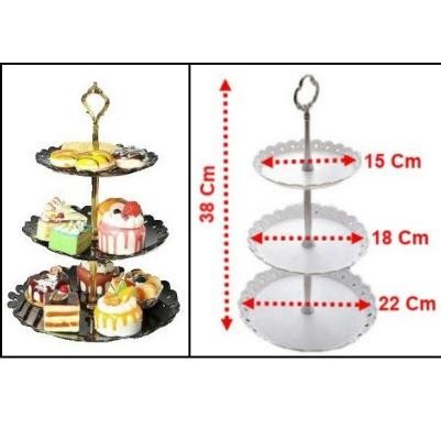 Rak Susun Plastik Kue Buah Cantik Elegant 3 susun