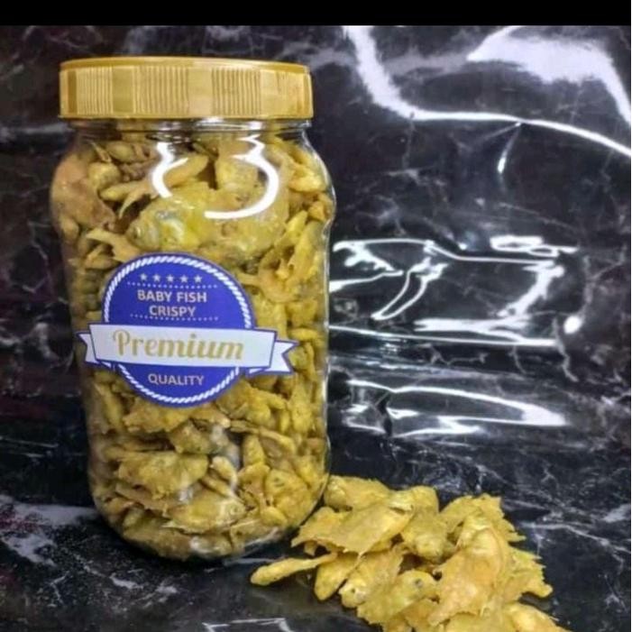 

baby fish crispy kemasan toples cemilan gurih