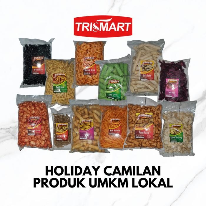 

SNACK CAMILAN HOLIDAY KEMASAN KILOAN PRODUK UMKM LOKAL KRIPIK KERUPUK Keripik Crispy Jajanan Cemilan