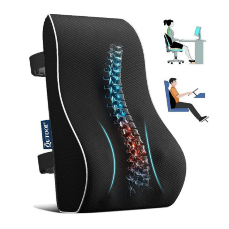 Lumbar Support Pillow for Office Chair Back Support Pillow for Car, Computer, Gaming Chair, Recliner