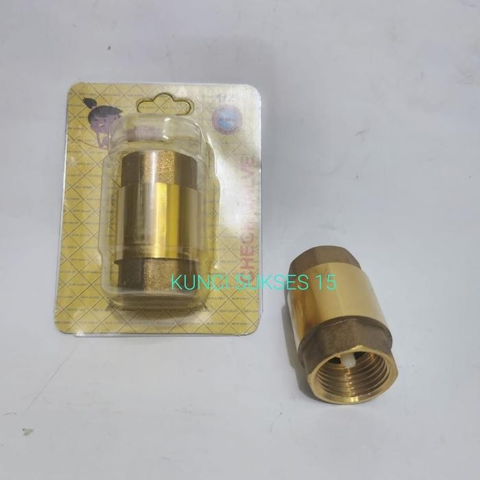 Tusen Klep Kuningan 1/2" inch NEW SANHO / Tusen Klep 1/2" Kuningan