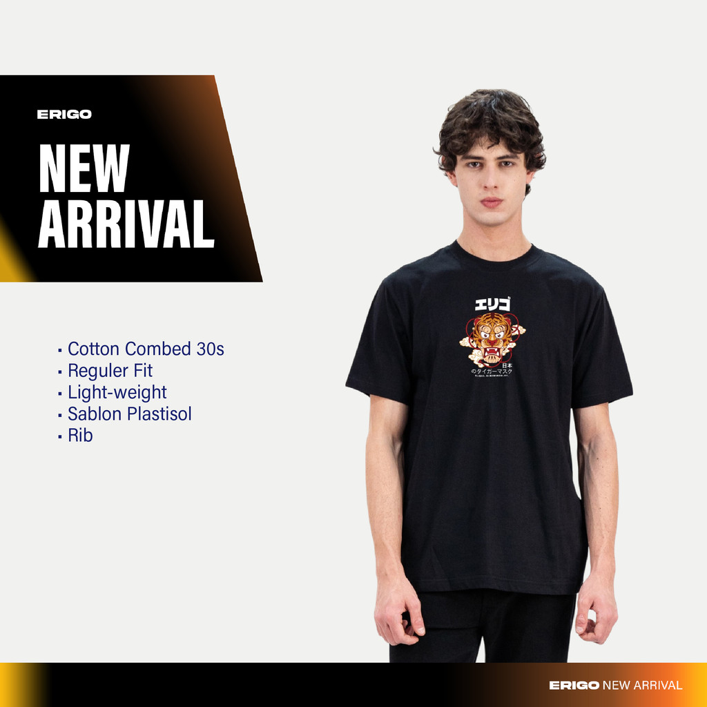 ORI Erigo T-Shirt Uemura Black - Kaos Unisex