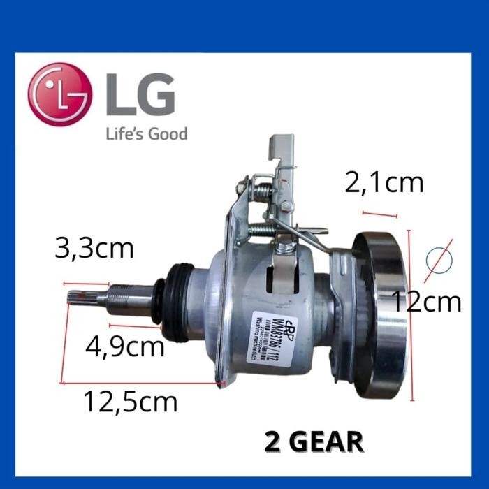 GEARBOX MESIN CUCI 1 TABUNG LG 2 GEAR 11Z 12-16 KG