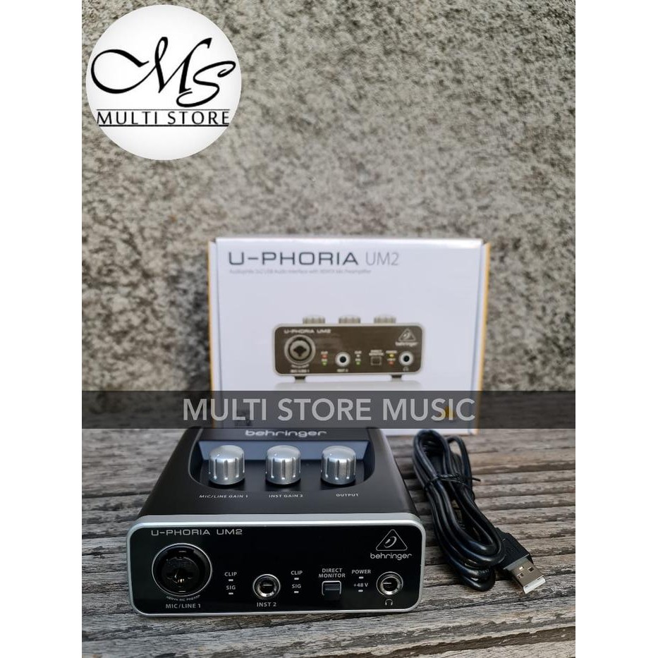 Behringer UM2 - UM 2 - Soundcard Audio Interface Recording Behringer