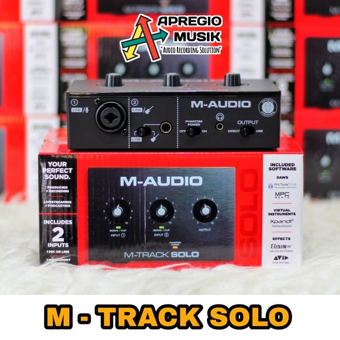 Soundcard Maudio Mtrack Solo M-Audio M-Track Solo Apregio Musik