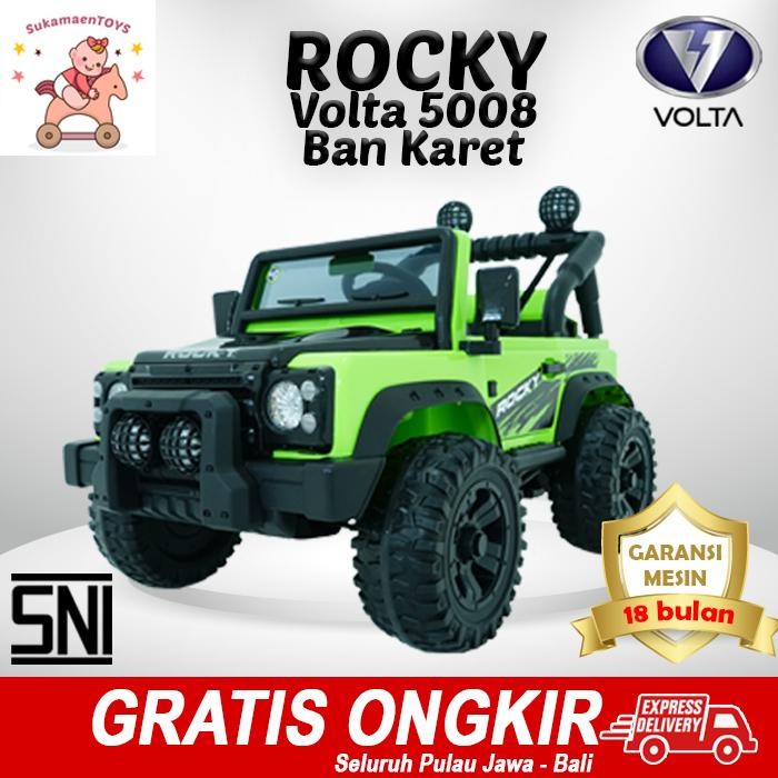 MAENAN MOBIL AKI ANAK ROCKY 50 BAN KARET - SNI