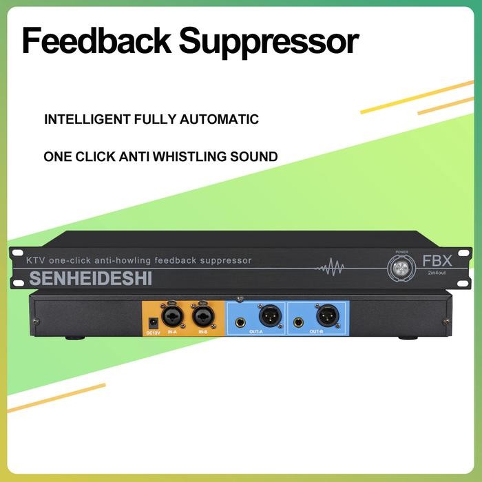 Audio Interface Wireless microphone feedback suppressor mic anti-howling frequency shifter Mikrofon