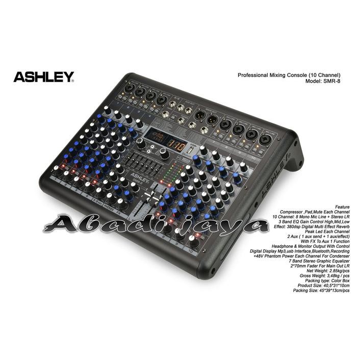 Mixer Ashley Smr8 8channel ORYGINAL Ashley Smr 8 KOPER