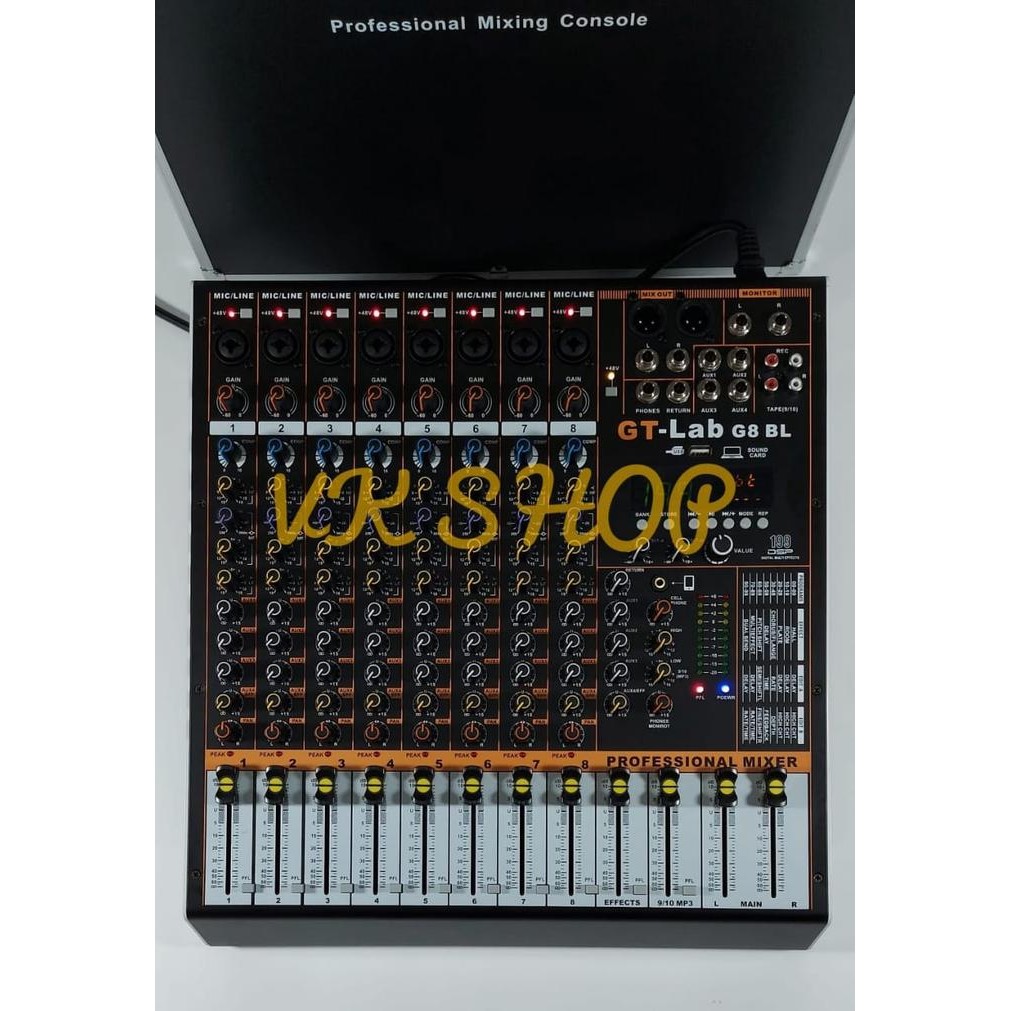 Mixer Audio GT LAB G8BL / GT LAB G8 BL By RDW 8 Channel
