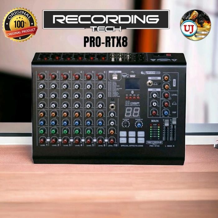 Recording Tech PRO RTX8 Professional Audio Mixer 8 Channel PRO-RTX8