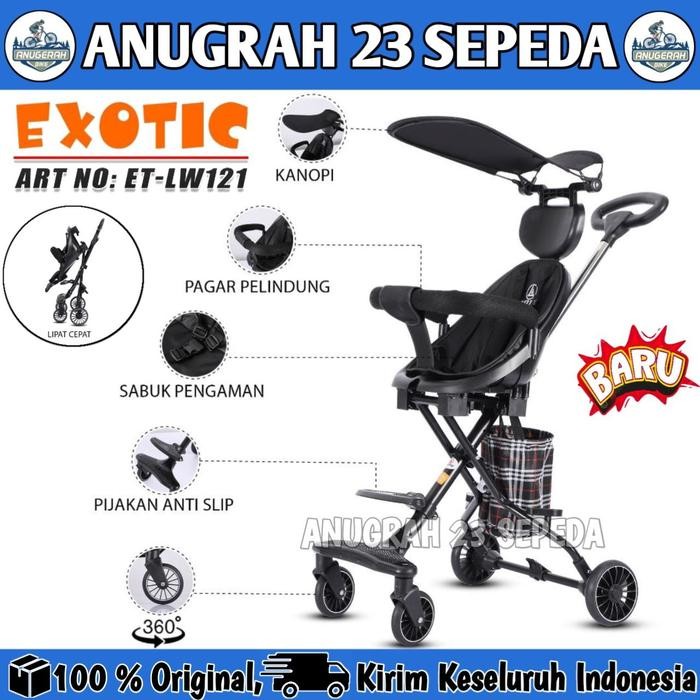 Magic Stroller EXOTIC LW 121 Kereta Dorong Anak Bayi Kanopi
