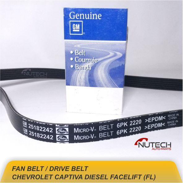 Fan Belt Chevrolet CAPTIVA DIESEL FL 6PK 2220 GM ASLI Best Quality