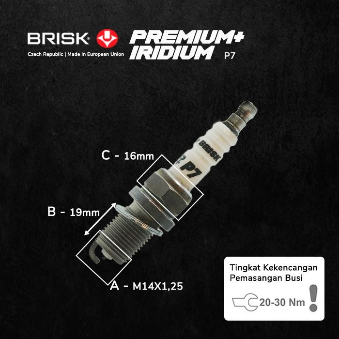 Busi Mobil Hyundai Getz BRISK Premium Iridium P7 Best Quality