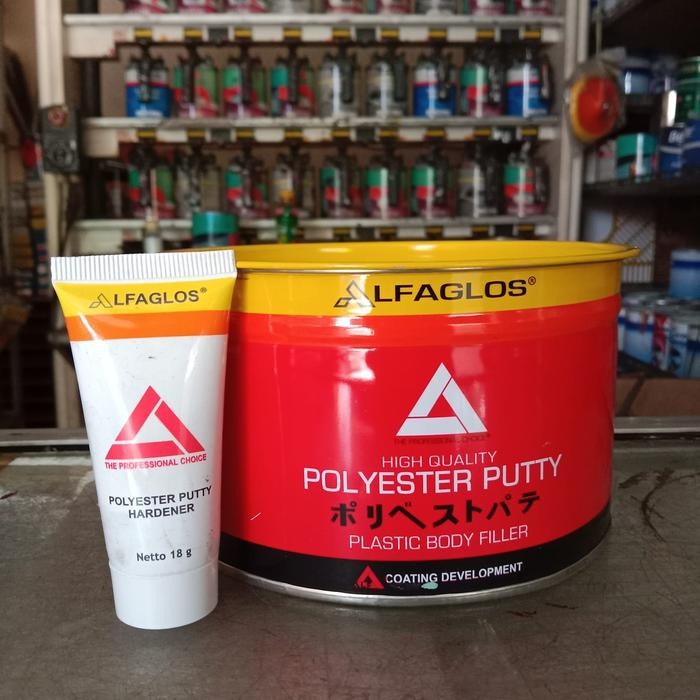 Dempul Alfaglos 1Kg/Dempul Plastik/Dempul Hijau/Body Repair MotorMobil *