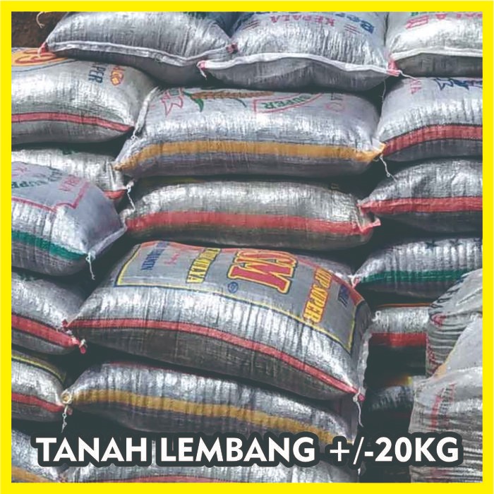 TANAH LEMBANG KARUNG BESAR 20KG ASLI TANAH SUBUR LEMBANG MURAH *