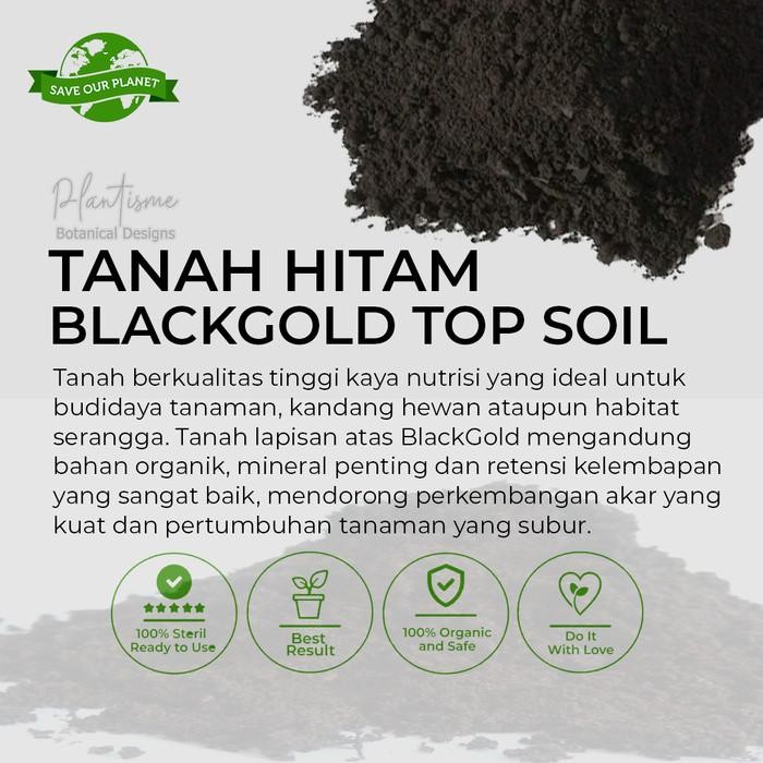 Black Soil Tanah Hitam Media Tanam Padat & Subur Top Soil Serbaguna untuk Pot, Kebun, & Kandang Kaya