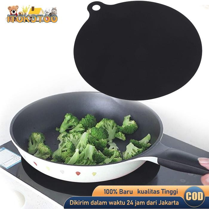 Induction Cooktop Mat Alas Kompor Induksi Silikon Tahan Panas Reusable *