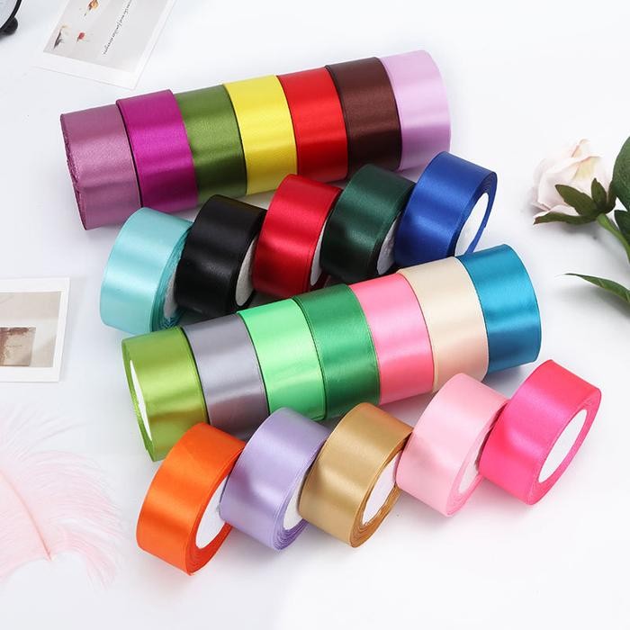 PITA BUKET BUNGA / PITA KADO / GIFT RIBBON - SATIN PREMIUM 4CM *