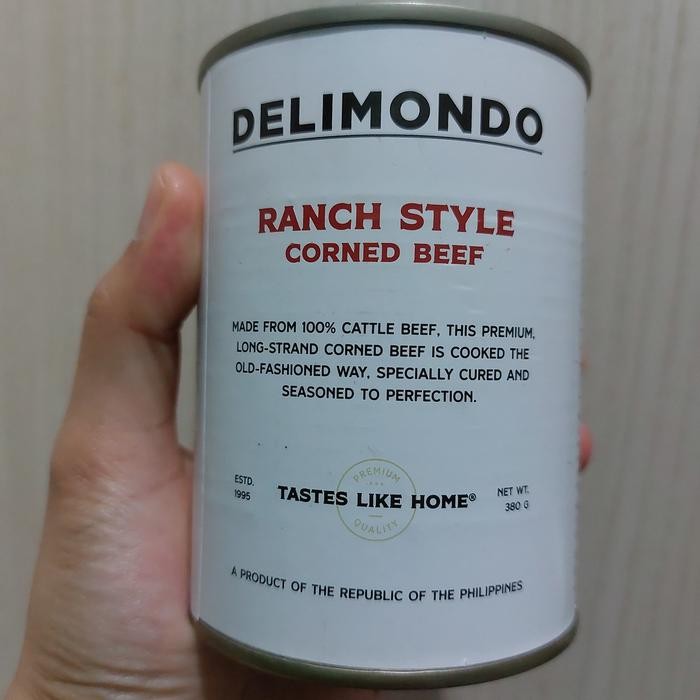 

ASLI mondo Ranch Style corned beef 380g Product of Philippines Makanan Kaleng Khas READY STOCK