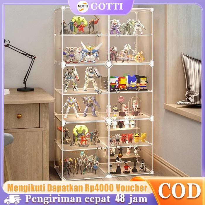 Box PajanganAction Figure Display Box / Box Display Rak Mainan Gantung Box Rak Penyimpanan Mainan