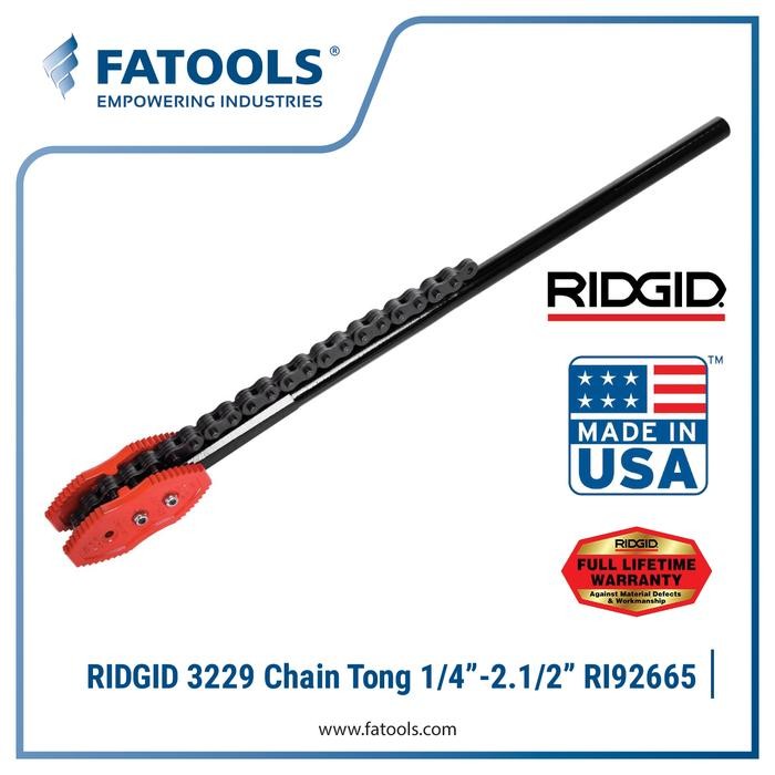 Murah Ridgid 3229 27" Chain Tong 1/4" - 2.1/2" 92665