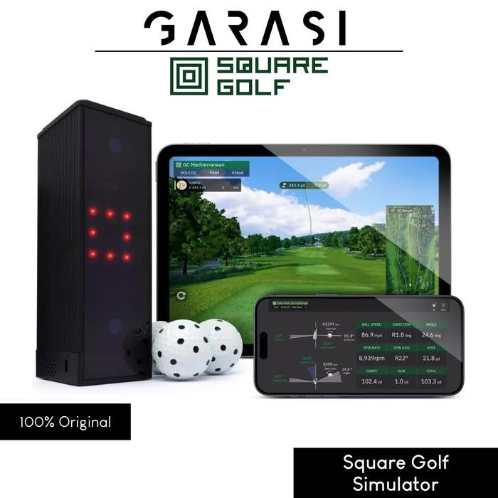 Square Golf Indoor Golf Launch Monitor and Simulator