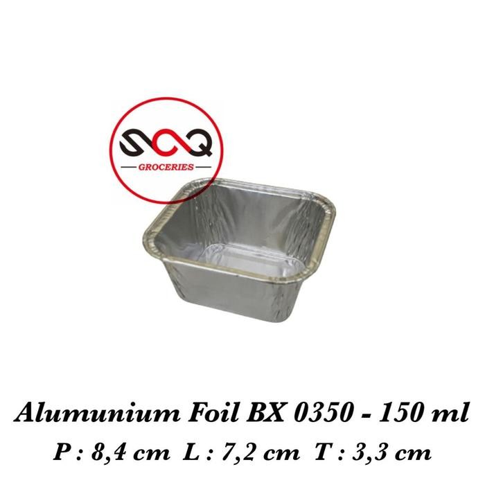Alumunium Foil Cup BX 0350 - 60ml Aluminium foil