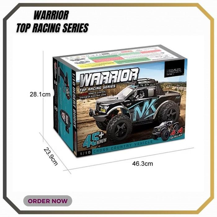 Mobil Rc 1:10 Skala 45 Kmh Mobil Remote Control Besar Berkecepatan Tinggi 4X4 Off Road Monster Truck