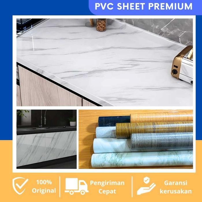 PVC SHEET (Sudah ada Lem)/Deco Sheet pelapis furniture/ sticker murah pvc sheet motif kayu/ motif