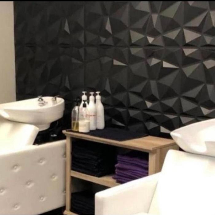 Wallpaper Dinding Foam Wallfoam Brickfoam 3D Dekor Kamar Motif Diamond
