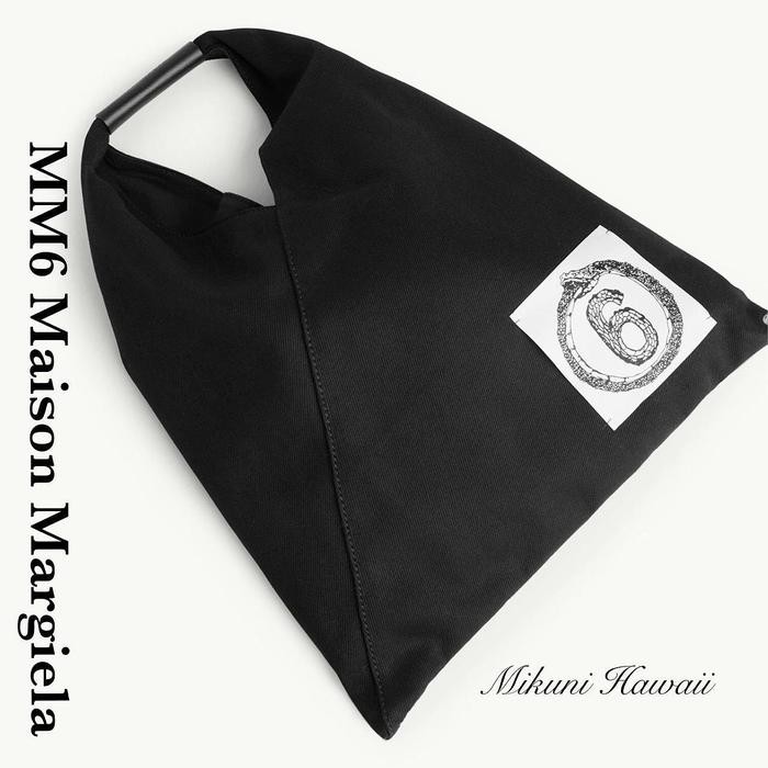 Sale Tas Bahu Japanese Origami Tote Bag Unisex Pria Wanita Kanvas Twill Hitam Mm6 Maison Margiela