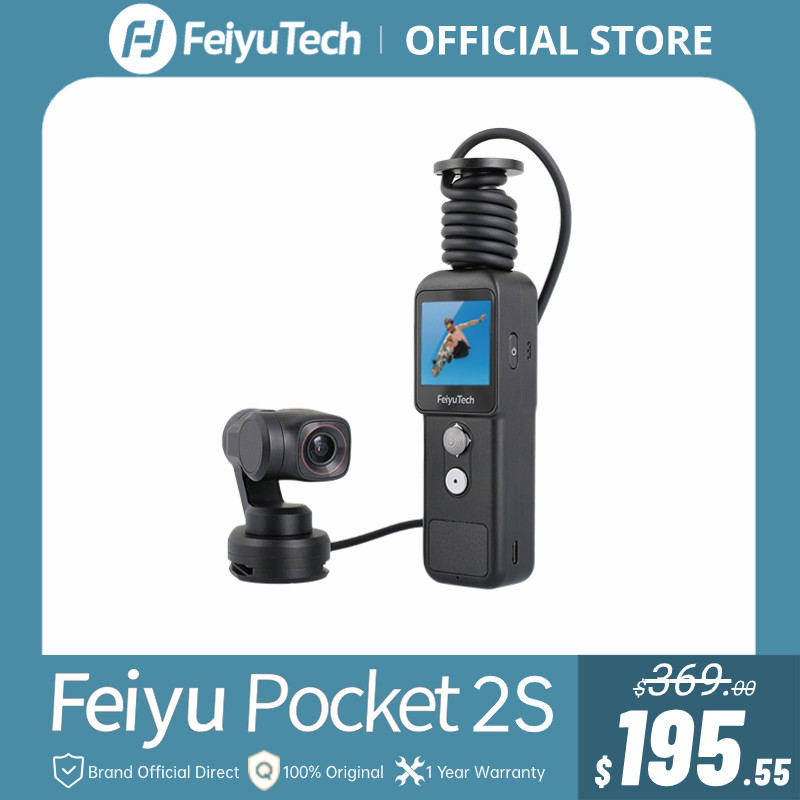 FeiyuTech Feiyu Pocket 2S 3-Axis Gimbal Camera Split Design  Magnetic