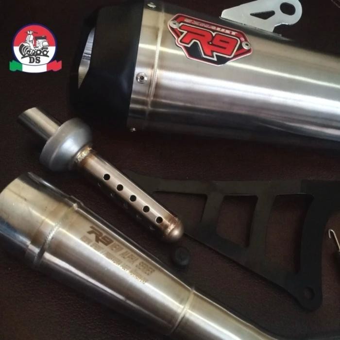Knalpot R9 Alpha Vespa Sprint Primavera S Lx Lxv