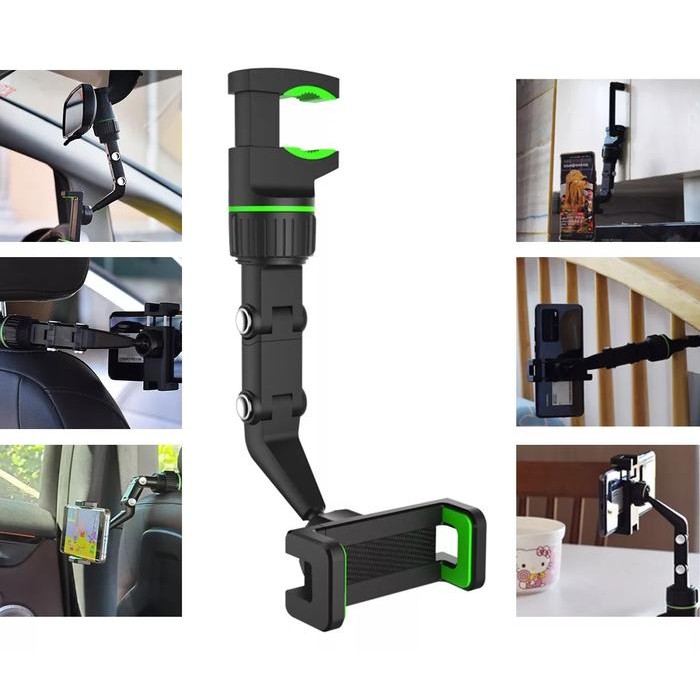Holder Mount Clamp Jepit Stand Dudukan Penjepit Tiang Tripod Lazypod Gantung Meja Bracket HP Motor