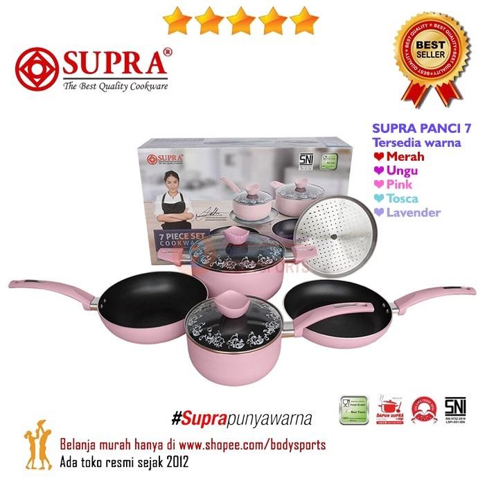 Panci Set 7 Pcs Supra Chef Renata Moeloek I Cookware 7 Piece Renatta
