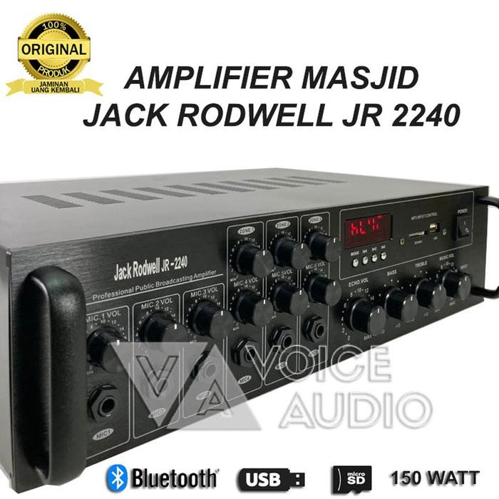 Best Seller Ampli Masjid Jack Rodwell Jr 2240 Amplifier Corong Mesjid Jr2240