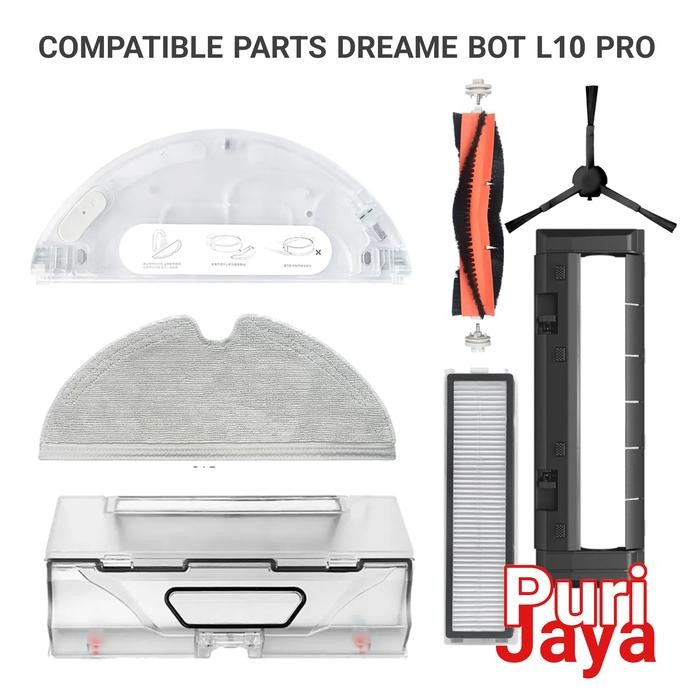 Robot Dreame Bot L10 Pro Filter Mop Brush Roller Water Tank Dust Box