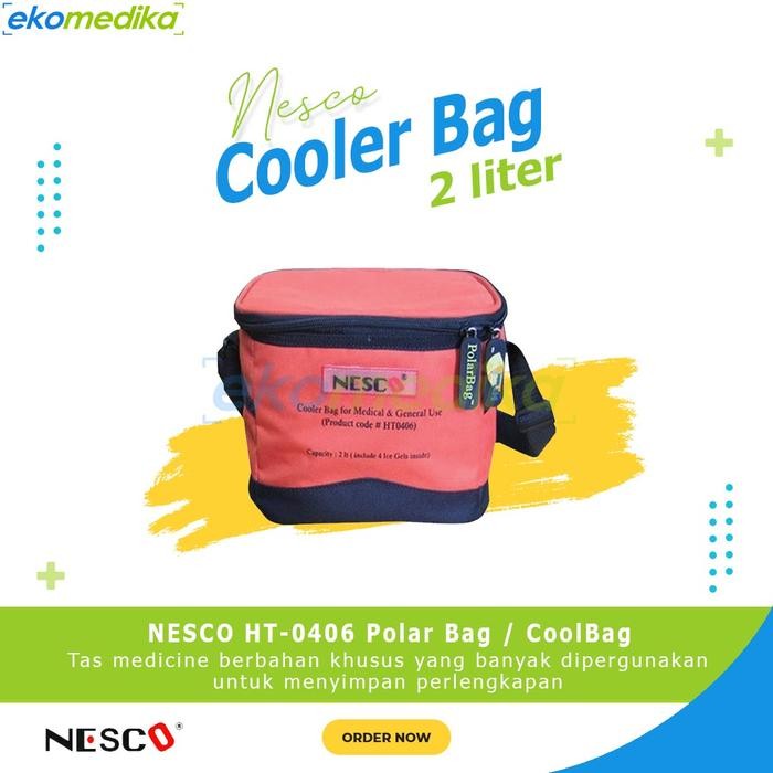 Cool Vaccine Carrier 2L Tas Vaksin Cooler Polar Bag 2 Liter Nesco