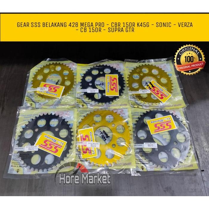 Gear Sss 428 Mega Pro Sonic Cbr 150R Cb 150 Led Verza Depan Belakang