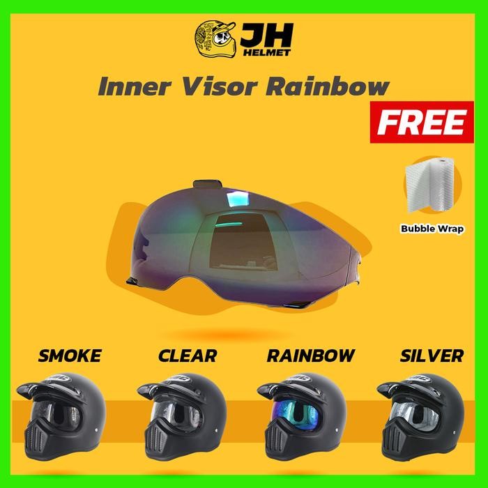 Kaca Inner Visor Silver Helm Cakil Hbc Kaca Helm Cakil